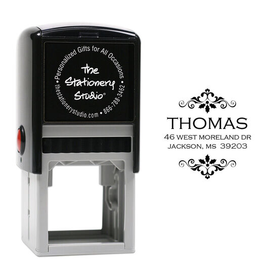Ornamental Holly Self-Inking Stamp